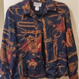 Warranted to be a Pendleton petite vintage blouse